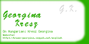 georgina kresz business card